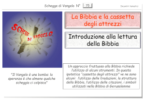 Diapositiva 1 - Centro Studi Biblici