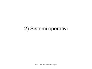 Laboratorio di Calcolo: sistemi operativi