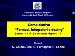 Diapositiva 1 - univr dsnm - Università degli Studi di Verona