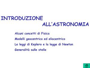 LEZIONE 5 - Introduzione all`astronomia