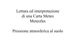 Lettura ed interpretazione Carte Meteofax
