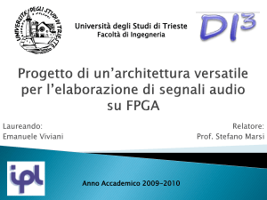 Interfaccia audio - Università degli Studi di Trieste