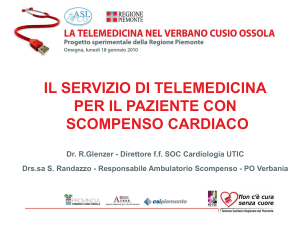 il servizio di telemedicina per il paziente con scompenso cardiaco