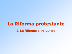 La Riforma protestante. 2