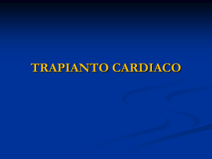 Slide - Trapianto Cardiaco