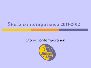 Storia contemporanea 2008-2009
