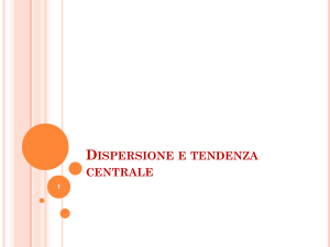 Lez 2013 1B- Dispersione e tendenza centrale - e