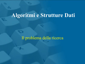 Algoritmi e Strutture Dati