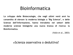 Introduzione alla Bioinformatica