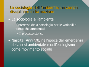 Lezione 3_sociologia dell`ambiente.pps