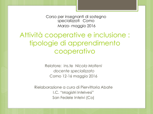 Attività cooperative e inclusione