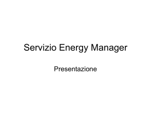 Servizio Energy Manager