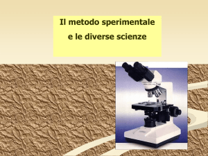 metodo scientifico - Scuola Media di Piancavallo