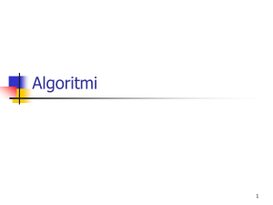 Algoritmi - Dipartimento di Ingegneria dell`Informazione