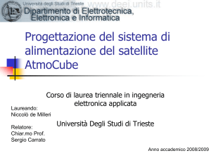 Calcolo della potenza istantanea - Università degli Studi di Trieste