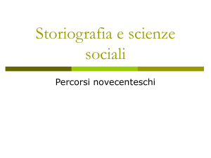 13. Storiografia e scienze sociali fra Otto e Novecento