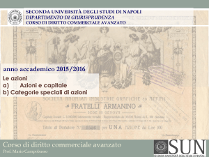 13. Le azioni (1a parte) - diritto.commerciale.unina2.it