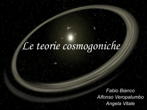 Le teorie cosmogoniche