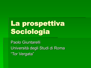 La prospettiva Sociologia