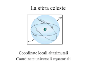 sfera celeste - Liceo Galileo Galilei