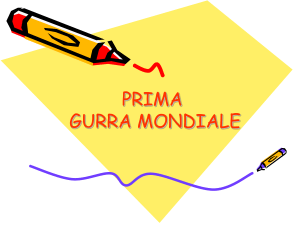 PRIMA GURRA MONDIALE - Scuola Media di Piancavallo