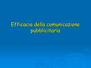 Valutazione dell`efficacia pubblicitaria - "PARTHENOPE"