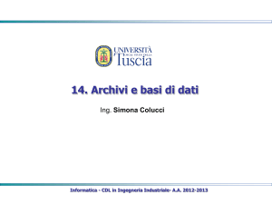 a14archivi e basi di dati