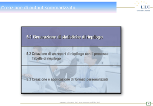 Statistiche di riepilogo