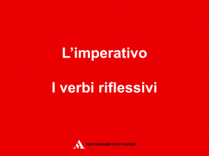 I verbi riflessivi - Mondadori Education