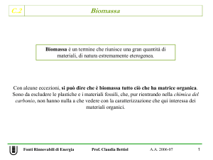 C.2-biomassa - Università degli Studi di Roma "Tor Vergata"