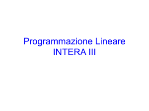 Programmazione Lineare INTERA