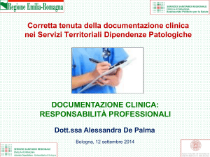 Documentazione clinica: responsabilità professionali