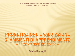 Diapositiva 1 - Università degli Studi di Verona