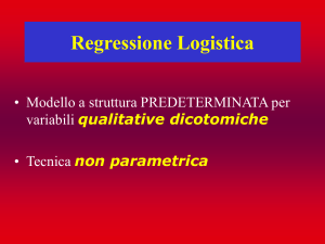 Regressione logistica - Analisi log lineare
