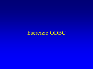 Esercizio ODBC