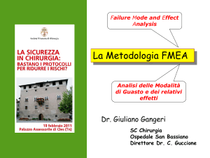 La metodologia FMEA - Società Triveneta di Chirurgia