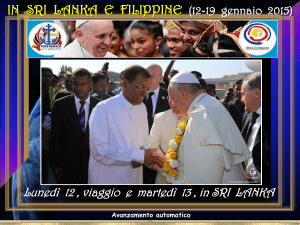 Sri Lanka e Filippine 12-19 gennaio 2015 prima parte