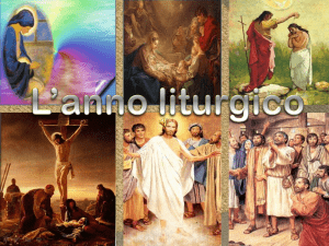 L`anno liturgico 2