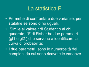 Lez 2013 17A La statistica F di Fisher - e-Learning