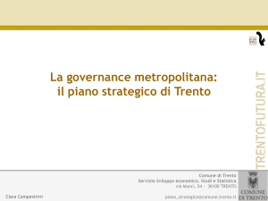 La governance metropolitana: il piano strategico di Trento