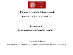 Finanza Aziendale Internazionale