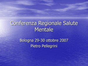 Pietro Pellegrini, responsabile del Centro di salute mentale di