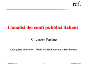 La finanza pubblica italiana - Università degli studi di Pavia