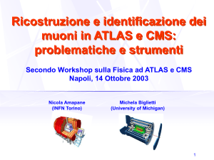 Diapositiva 1 - II Workshop italiano sulla Fisica di ATLAS e CMS