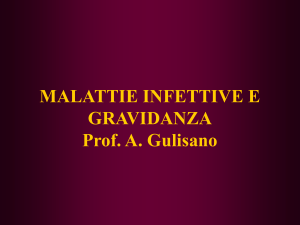 MALATTIE INFETTIVE E GRAVIDANZA