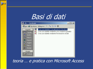 Database - Web server per gli utenti dell`Università degli Studi di