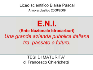 Tesina per l`Esame di Stato 2009 di Francesco Chierichetti