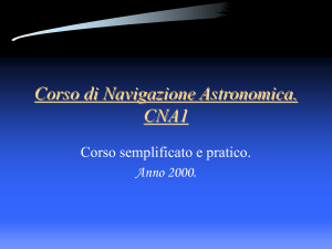 Corso di Navigazione Astronomica. CNA1