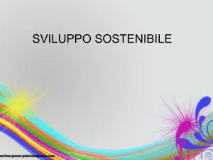 Sviluppo sostenibile - Università degli Studi di Foggia