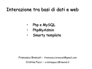 php - Dipartimento di Ingegneria dell`Informazione